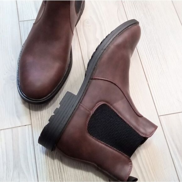 (67-4143)   Coutgo Men's  Ankle Boots Chelsea Round Toe  Sz 11.5 - Picture 5 of 11